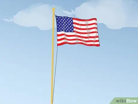 Соблюдайте этикет с национальным флагом, шаг 1