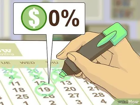 Используйте кредитные карты для беспроцентных ссуд Шаг 3