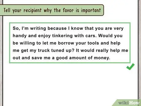 Написать письмо с просьбой об услуге Шаг 8