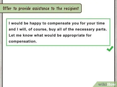 Написать письмо с просьбой об услуге Шаг 9