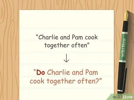 Сформировать вопрос на английском языке Шаг 3