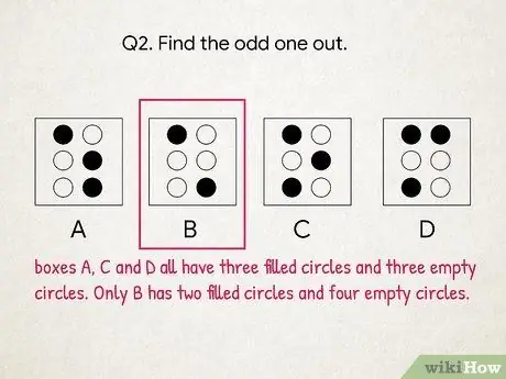 Решите вопросы о невербальном рассуждении, шаг 2