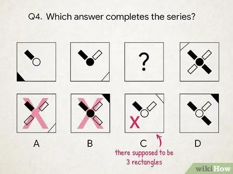 Решите вопросы о невербальном рассуждении Шаг 6