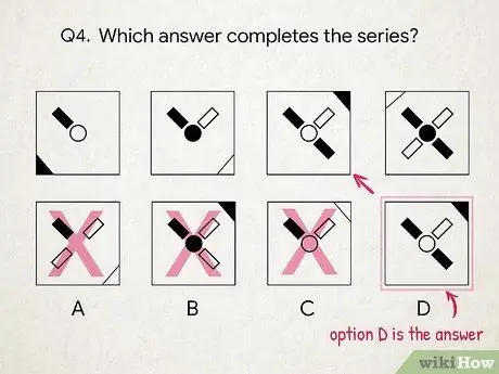Решите вопросы о невербальном рассуждении, шаг 7