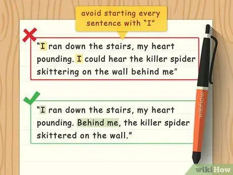 Напишите от первого лица Шаг 8