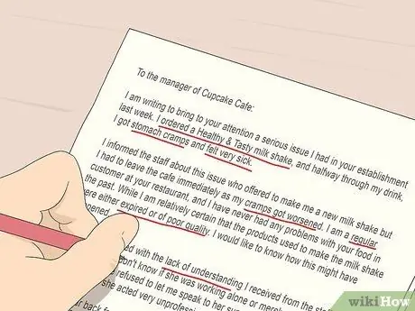 Ответ на письмо с жалобой Шаг 1