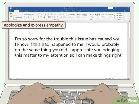 Ответ на письмо с жалобой Шаг 8