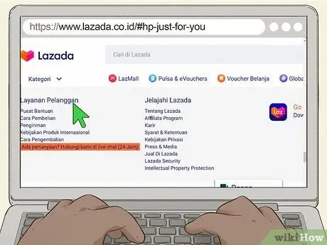 Связаться с Lazada Step 7