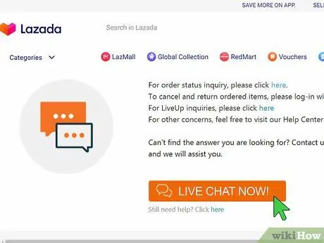 Связаться с Lazada Step 8