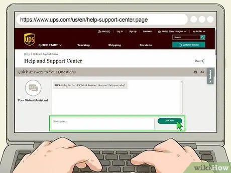 Обратитесь в UPS Step 8