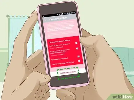 Отмена учетной записи Virgin Mobile Шаг 4