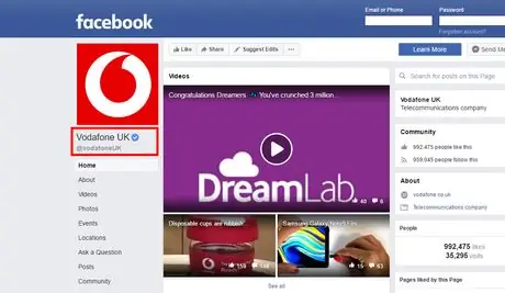 Свяжитесь с vodafone на fb