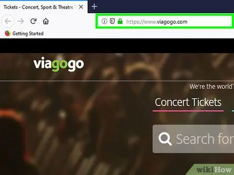 Связаться с Viagogo Step 1