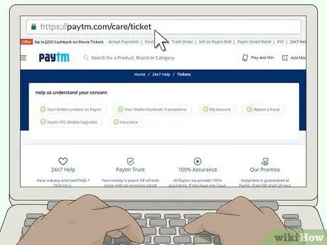 Свяжитесь со службой поддержки клиентов Paytm Шаг 4