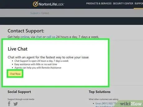 Обратитесь в Norton Antivirus Шаг 3