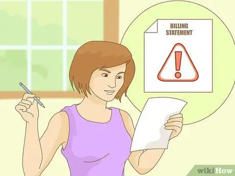 Отправьте письменное уведомление об ошибке при выставлении счета. Шаг 3