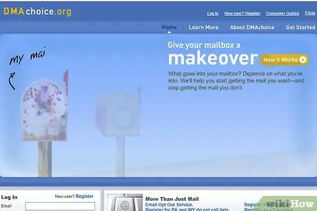 Прекратить прямую почтовую рекламу, шаг 2