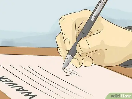 Знайте, следует ли подписывать отказ от ответственности Шаг 1