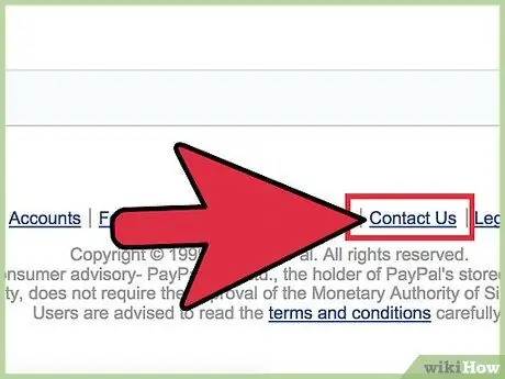 Свяжитесь с PayPal Шаг 2