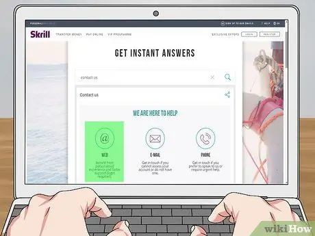 Связаться со Skrill Шаг 3