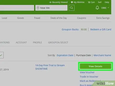 Верните ваучер Groupon Шаг 12