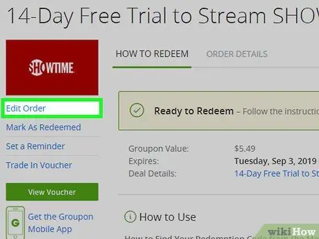 Верните ваучер Groupon Шаг 13