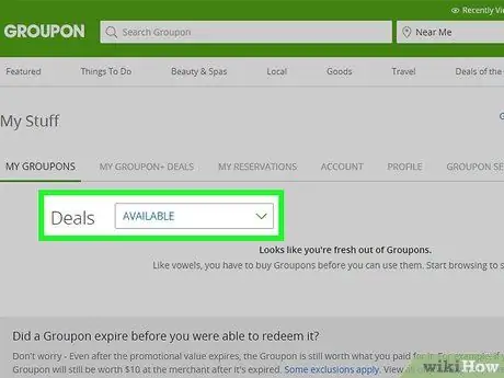Верните ваучер Groupon Шаг 9