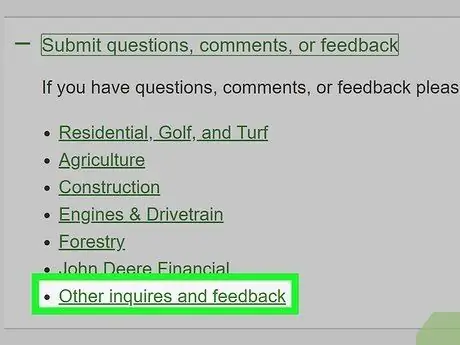 Связаться с John Deere Шаг 7