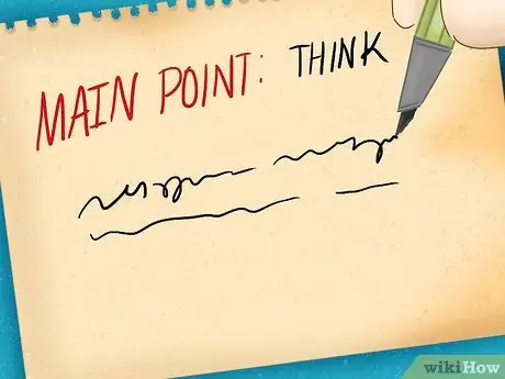 Организуйте свои мысли на бумаге Шаг 5