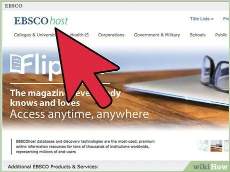 Поиск в базе данных EBSCOhost Research Шаг 1
