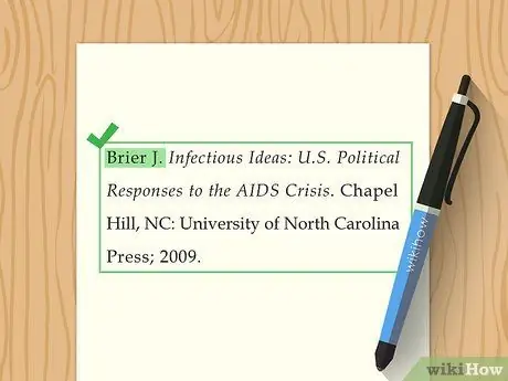 Цитировать в стиле AMA, шаг 1