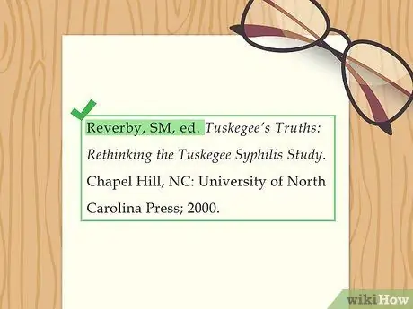 Цитировать в стиле AMA, шаг 3