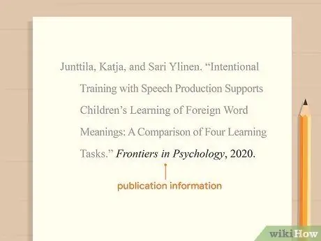 Cite Frontiers in Psychology Шаг 3