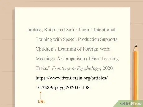 Cite Frontiers in Psychology Шаг 4