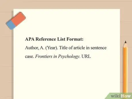 Cite Frontiers in Psychology Шаг 6