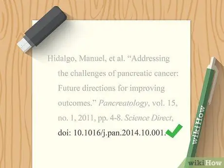 Цитируйте статью в стиле MLA Шаг 11