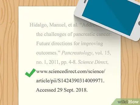 Цитируйте статью в стиле MLA Шаг 12