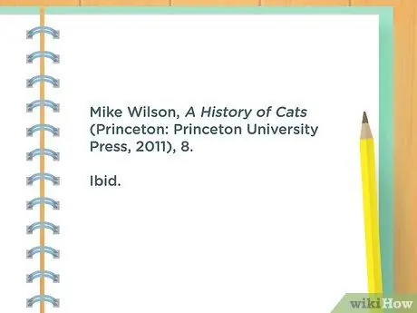 Используйте Ibid Step 1