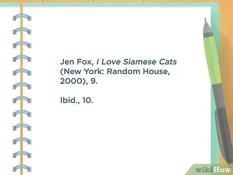 Используйте Ibid Step 2