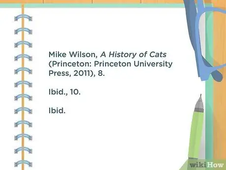 Используйте Ibid Step 3