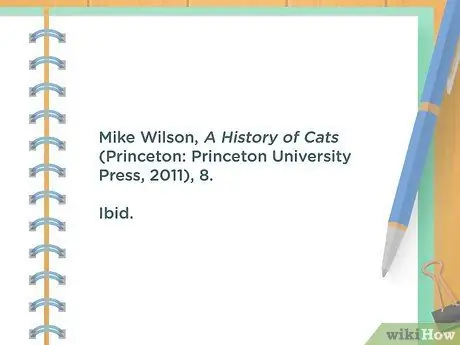 Используйте Ibid Step 5