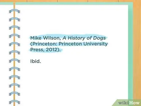 Используйте Ibid Step 6