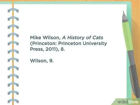 Используйте Ibid Step 8