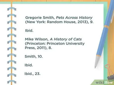 Используйте Ibid Step 9