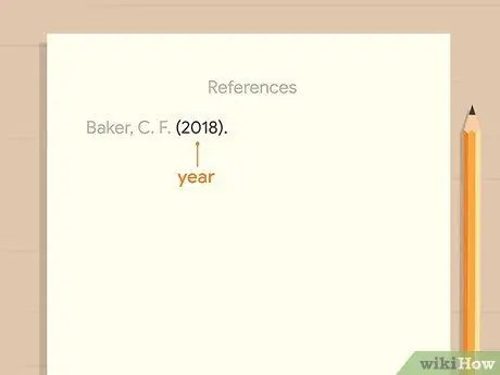 Процитируйте диссертацию в APA Step 6