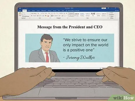 Напишите отчет о корпоративной социальной ответственности Шаг 12