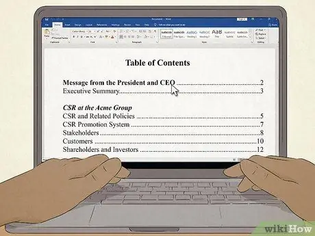 Напишите отчет о корпоративной социальной ответственности, шаг 2