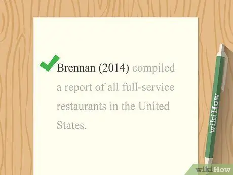 Цитируйте отчет в APA Step 13