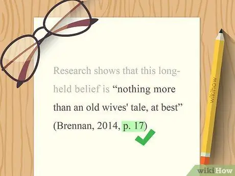 Цитируйте отчет в APA Step 14