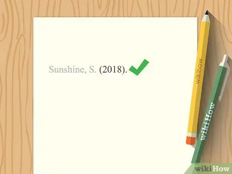 Цитируйте отчет в APA Step 2